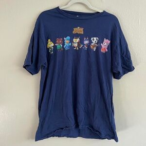 Nintendo Animal Crossing Navy Blue Shirt